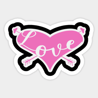 Love is Love Pink Sticker